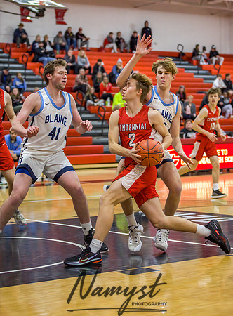 Centennial vs Blaine Boys Varsity Basketball 034