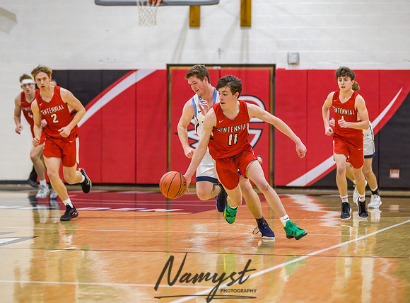 Centennial vs Blaine Boys Varsity Basketball 045