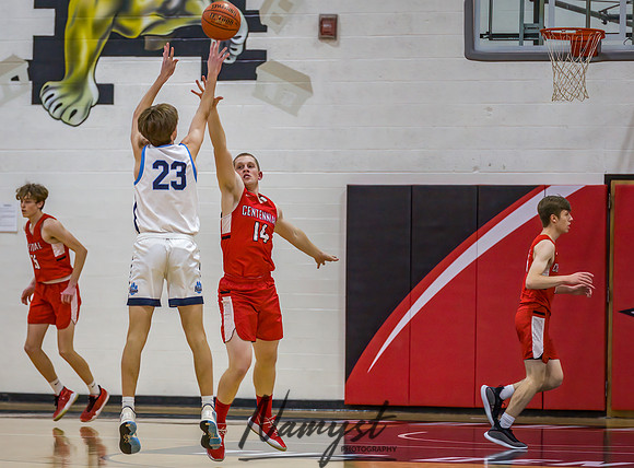 Centennial vs Blaine Boys Varsity Basketball 052