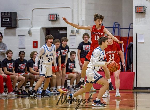 Centennial vs Blaine Boys Varsity Basketball 058