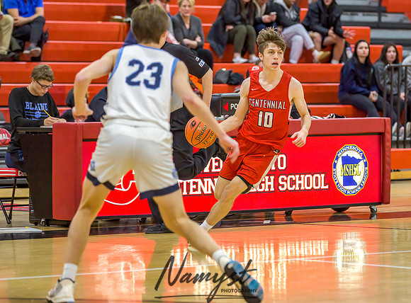 Centennial vs Blaine Boys Varsity Basketball 060