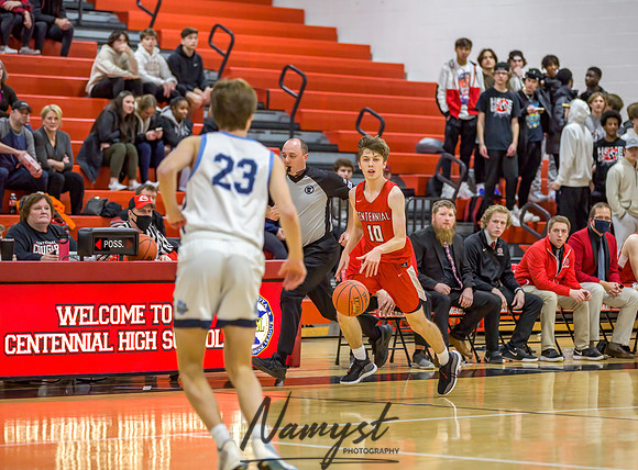Centennial vs Blaine Boys Varsity Basketball 059