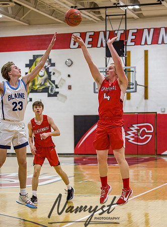 Centennial vs Blaine Boys Varsity Basketball 061