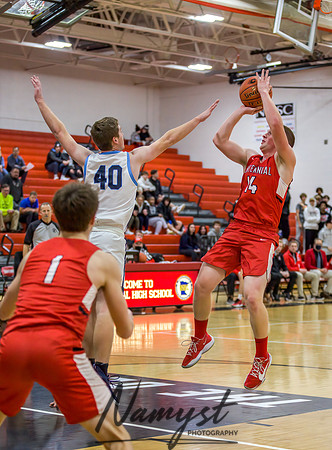 Centennial vs Blaine Boys Varsity Basketball 069