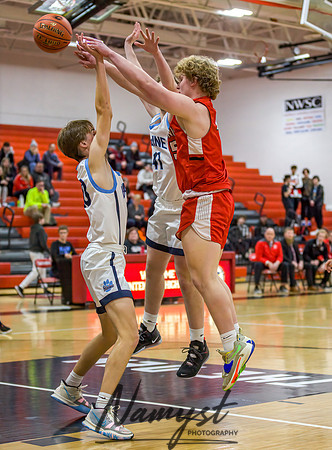 Centennial vs Blaine Boys Varsity Basketball 077