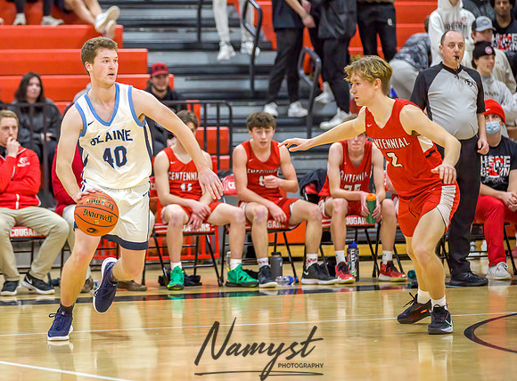 Centennial vs Blaine Boys Varsity Basketball 086