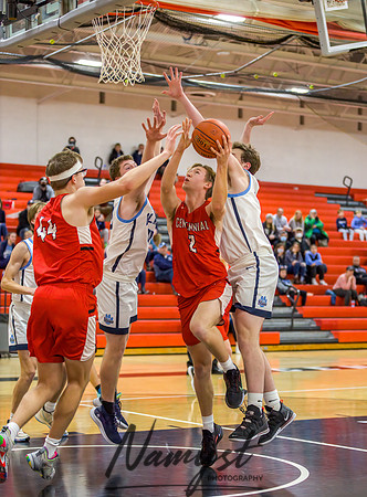 Centennial vs Blaine Boys Varsity Basketball 097