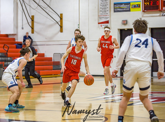 Centennial vs Blaine Boys Varsity Basketball 099