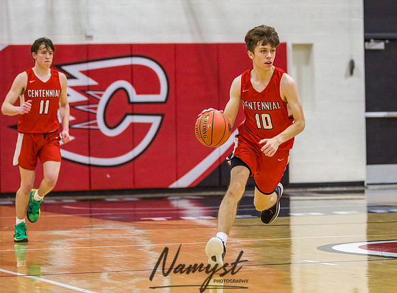 Centennial vs Blaine Boys Varsity Basketball 129