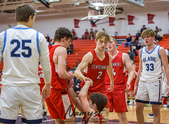 Centennial vs Blaine Boys Varsity Basketball 132