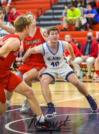Centennial vs Blaine Boys Varsity Basketball 143