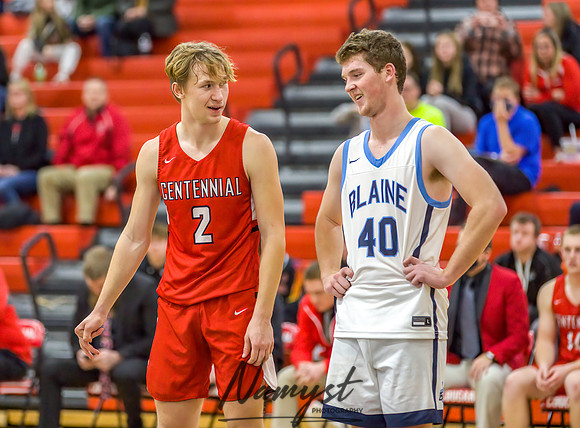 Centennial vs Blaine Boys Varsity Basketball 153