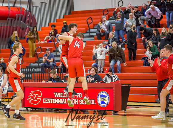 Centennial vs Blaine Boys Varsity Basketball 154
