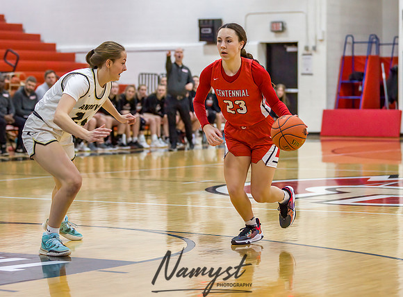 Centennial vs Andover Girls Varsity Basketball 020
