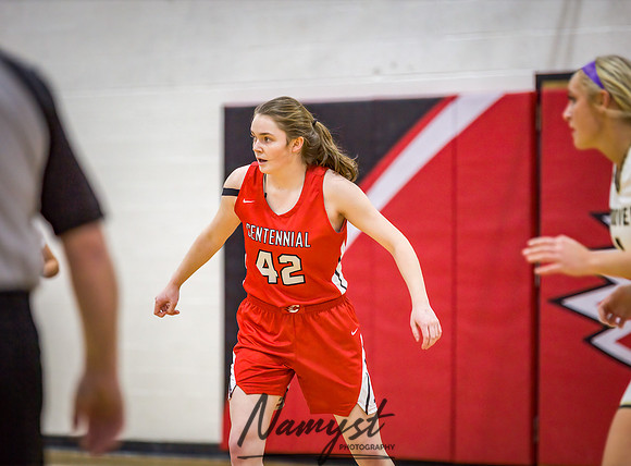 Centennial vs Andover Girls Varsity Basketball 042