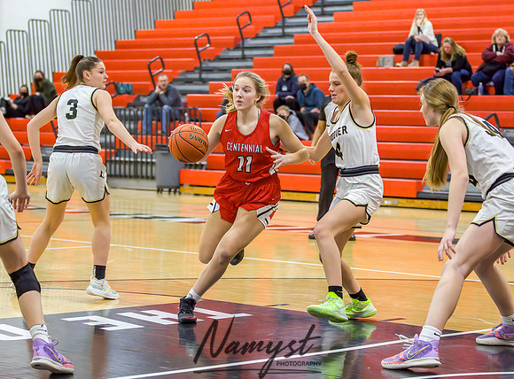 Centennial vs Andover Girls Varsity Basketball 062