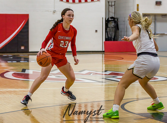 Centennial vs Andover Girls Varsity Basketball 088