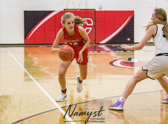 Centennial vs Andover Girls Varsity Basketball 091