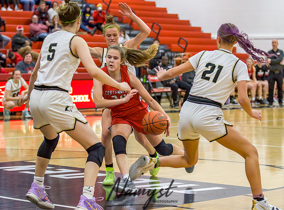 Centennial vs Andover Girls Varsity Basketball 099