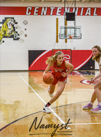 Centennial vs Andover Girls Varsity Basketball 093