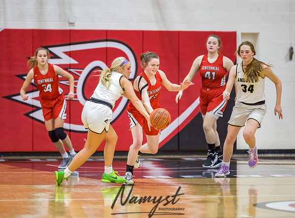 Centennial vs Andover Girls Varsity Basketball 134
