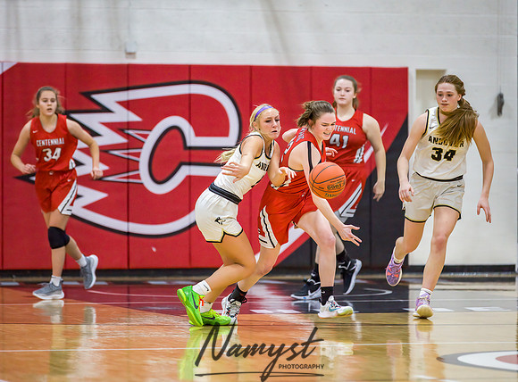 Centennial vs Andover Girls Varsity Basketball 135