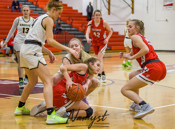 Centennial vs Andover Girls Varsity Basketball 152