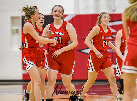 Centennial vs Andover Girls Varsity Basketball 167