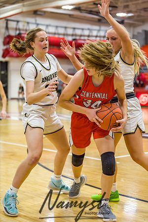 Centennial vs Andover Girls Varsity Basketball 183