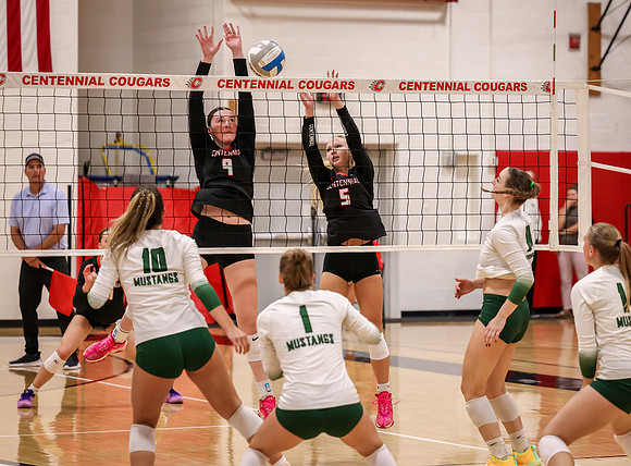 Centennial vs Mounds View Girls Varsity Volleyball 191