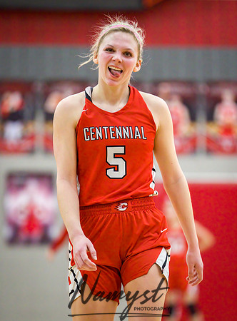 Centennial vs Andover Girls Varsity Basketball 088