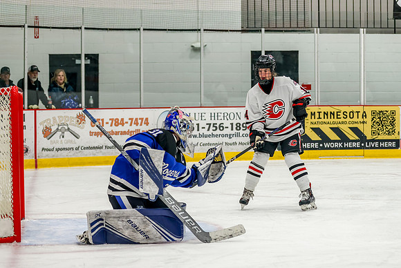Centennial vs Roger Varsity Hockey 81