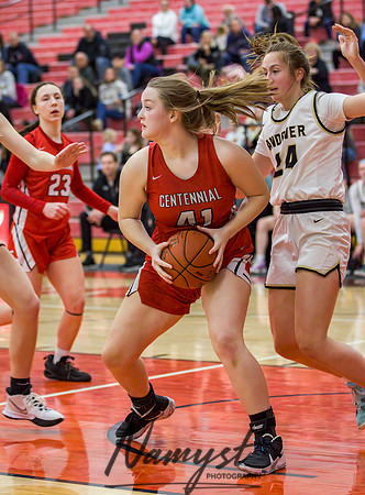 Centennial vs Andover Girls Varsity Basketball 082