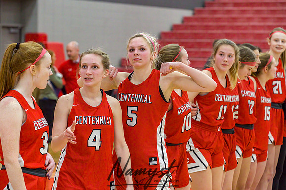 Centennial vs Andover Girls Varsity Basketball 200