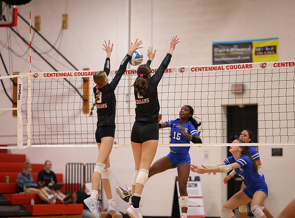 Centennial vs Hopkins Girls Varsity Volleyball 156