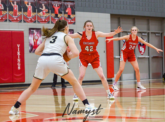 Centennial vs Andover Girls Varsity Basketball 070