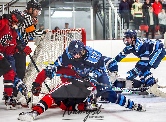 Centennial vs Blaine Varsity Hockey 460