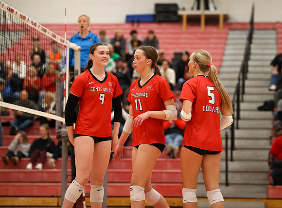 Centennial vs Anoka Girls Varsity Volleyball 215