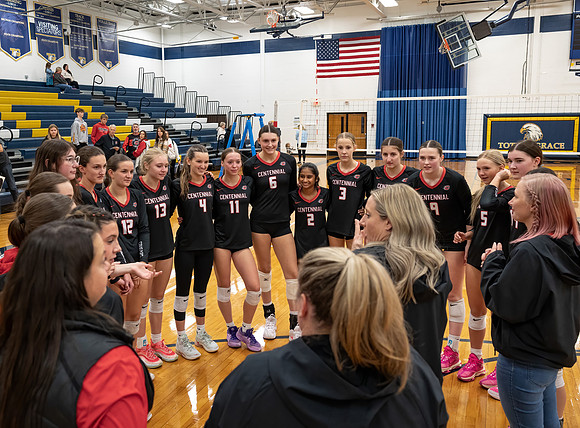 Centennial vs Totino-Grace Girls Varsity Volleyball 259