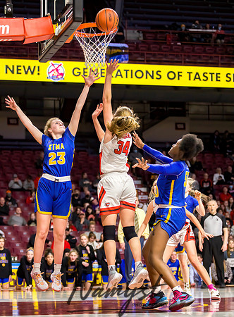 Centennial vs STMA Girls Basketball - State Tournament 123