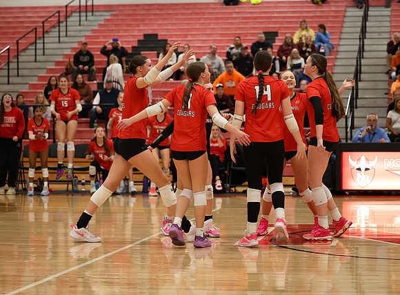 Centennial vs Anoka Girls Varsity Volleyball 358