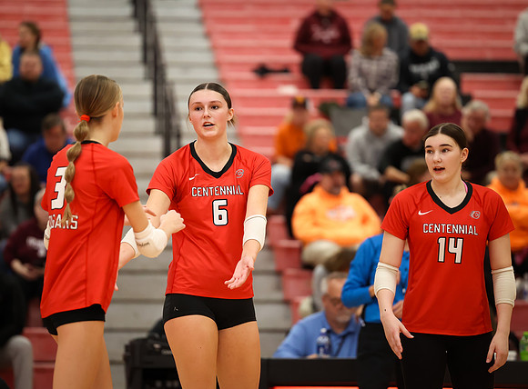 Centennial vs Anoka Girls Varsity Volleyball 150