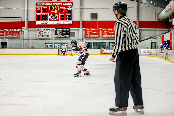Centennial vs Roger JV Hockey 190