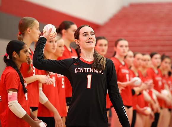 Centennial vs Anoka Girls Varsity Volleyball 36