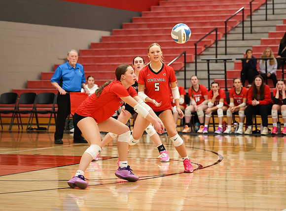 Centennial vs Anoka Girls Varsity Volleyball 167