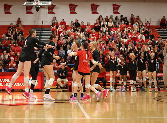 Centennial vs Blaine Girls Varsity Volleyball 42