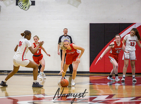 Centennial vs Coon Rapids Girls Varsity Basketball 049