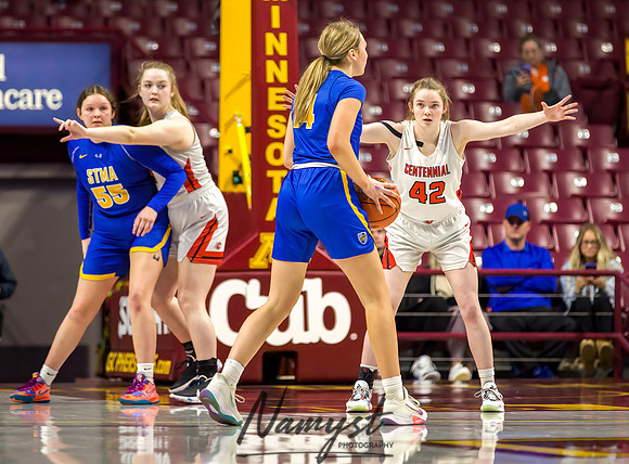 Centennial vs STMA Girls Basketball - State Tournament 193