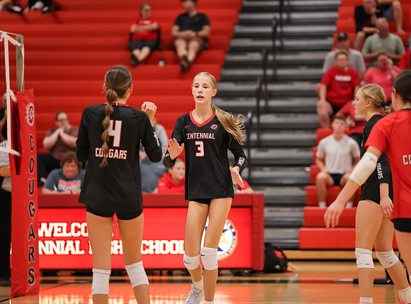 Centennial vs Osseo Girls Varsity Volleyball 230