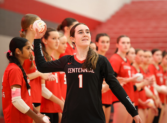 Centennial vs Anoka Girls Varsity Volleyball 35